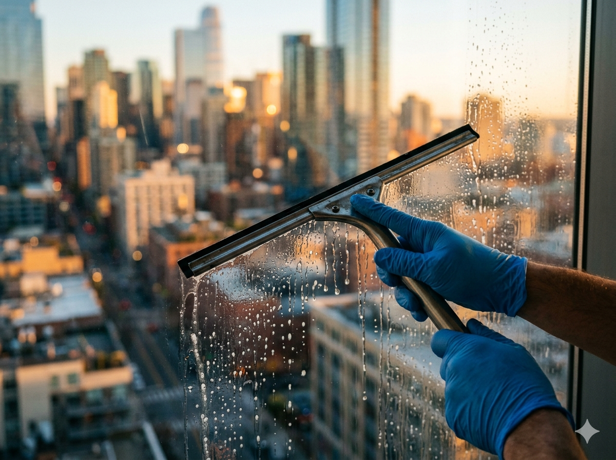 Nettoyage de vitres
